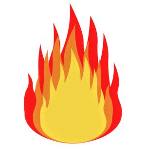 clipart flames firefighter fire
