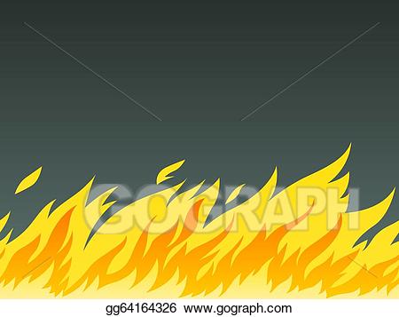 clipart flames horizontal