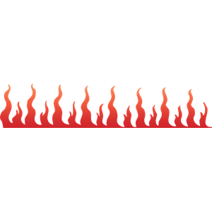 flame clipart line fire