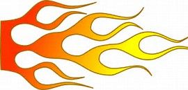 flame clipart old school