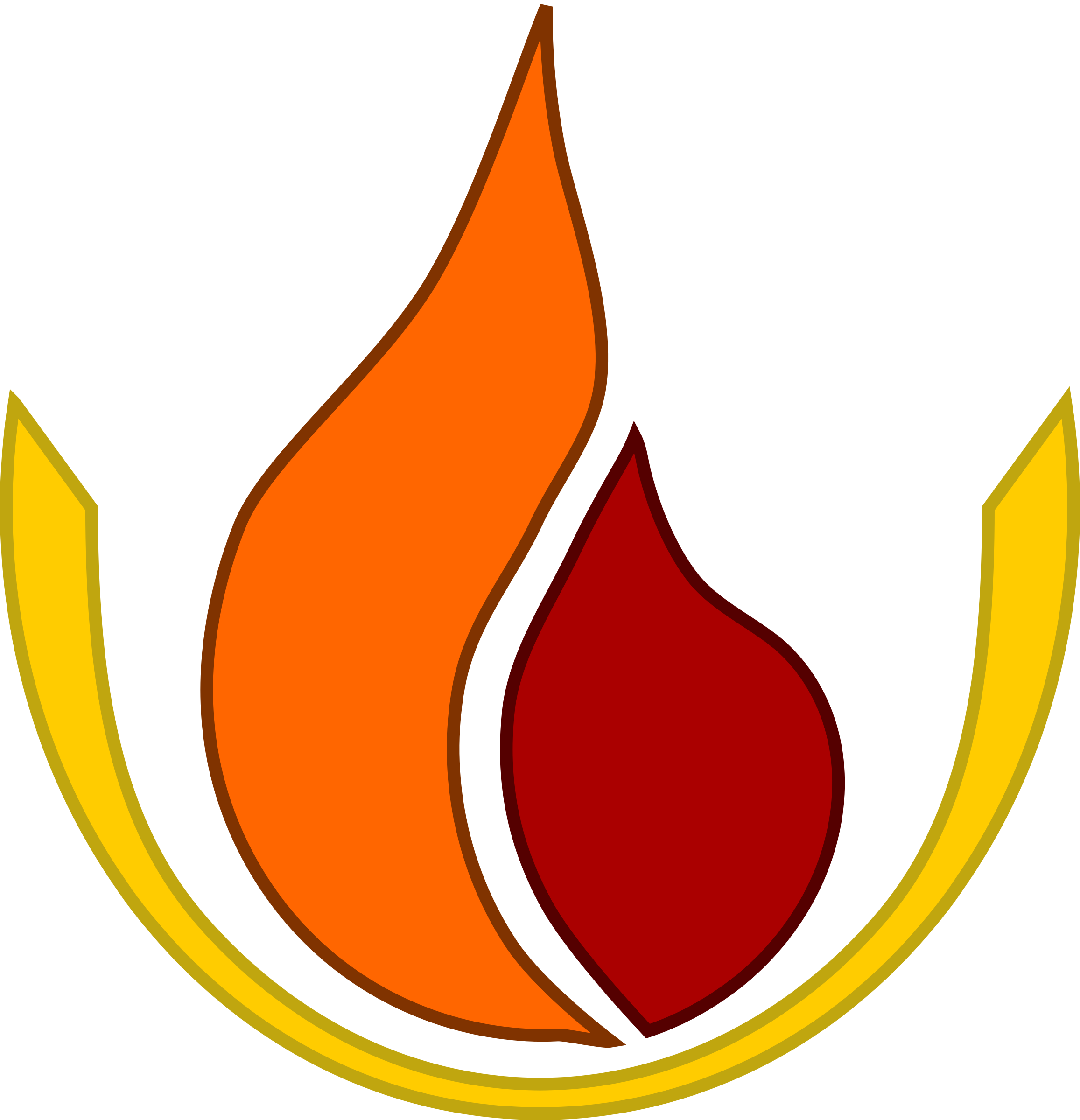 Flames clipart simple fire. Flame logo big image