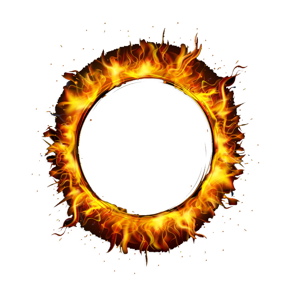 clipart flames ring