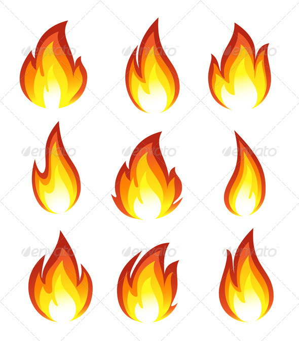 clipart flames simple fire