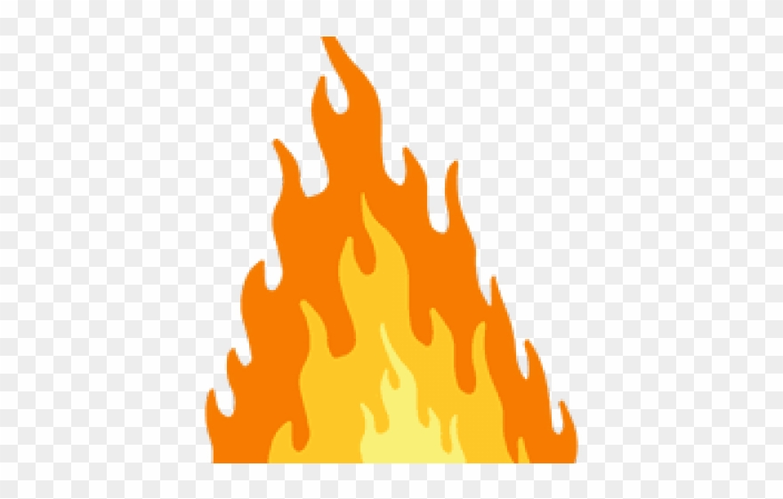 flames clipart single flame