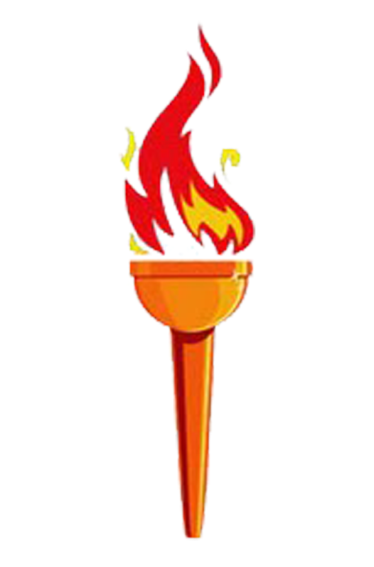 Torch top drawn hand. Flames clipart cool fire