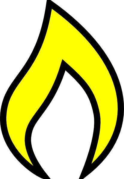 Clipart flames yellow. Flame tristan clip art
