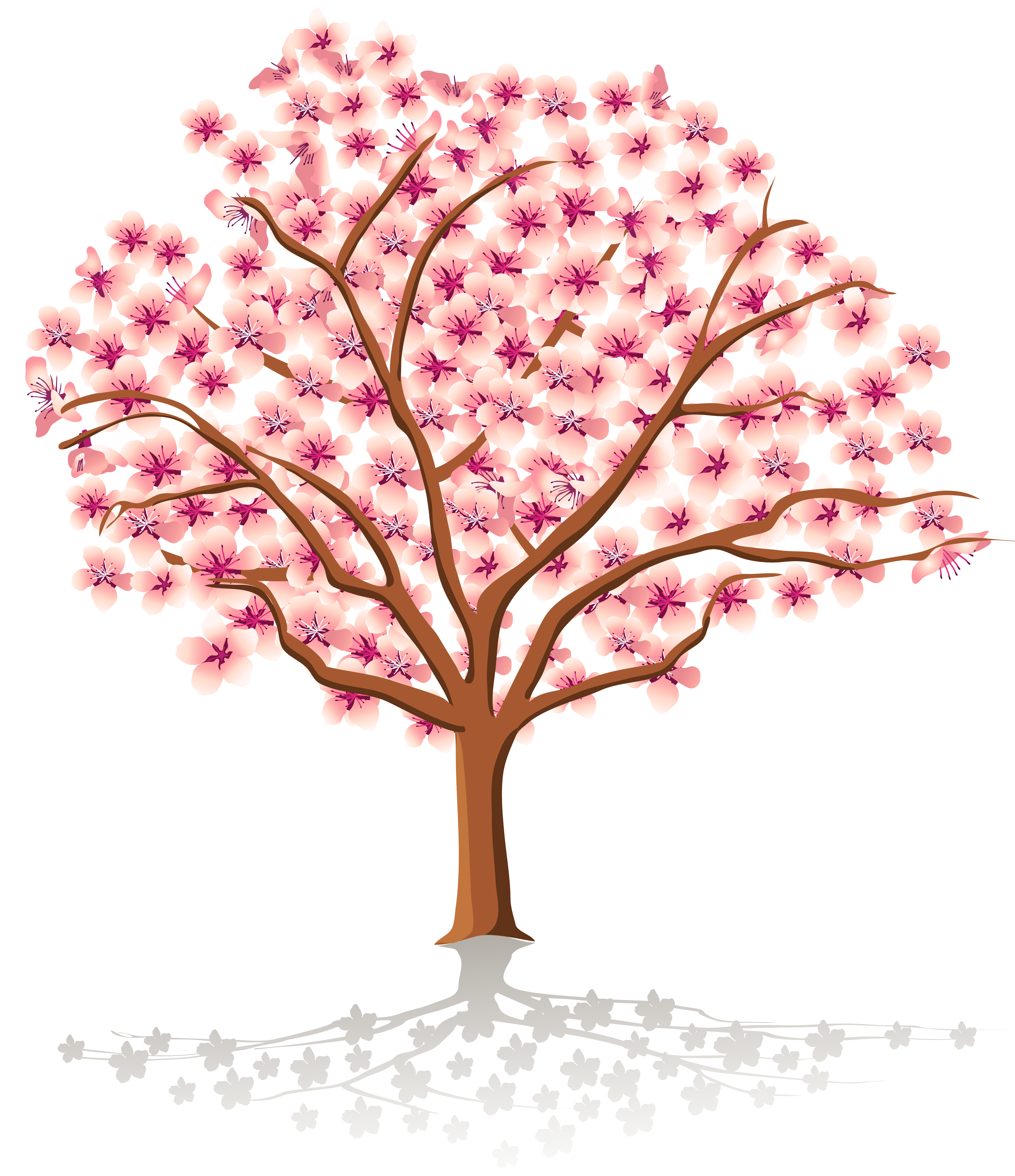 clipart trees apple blossom