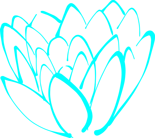 Flower clipart blue lotus. Clip art at clker