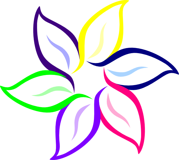 clipart flower colourful