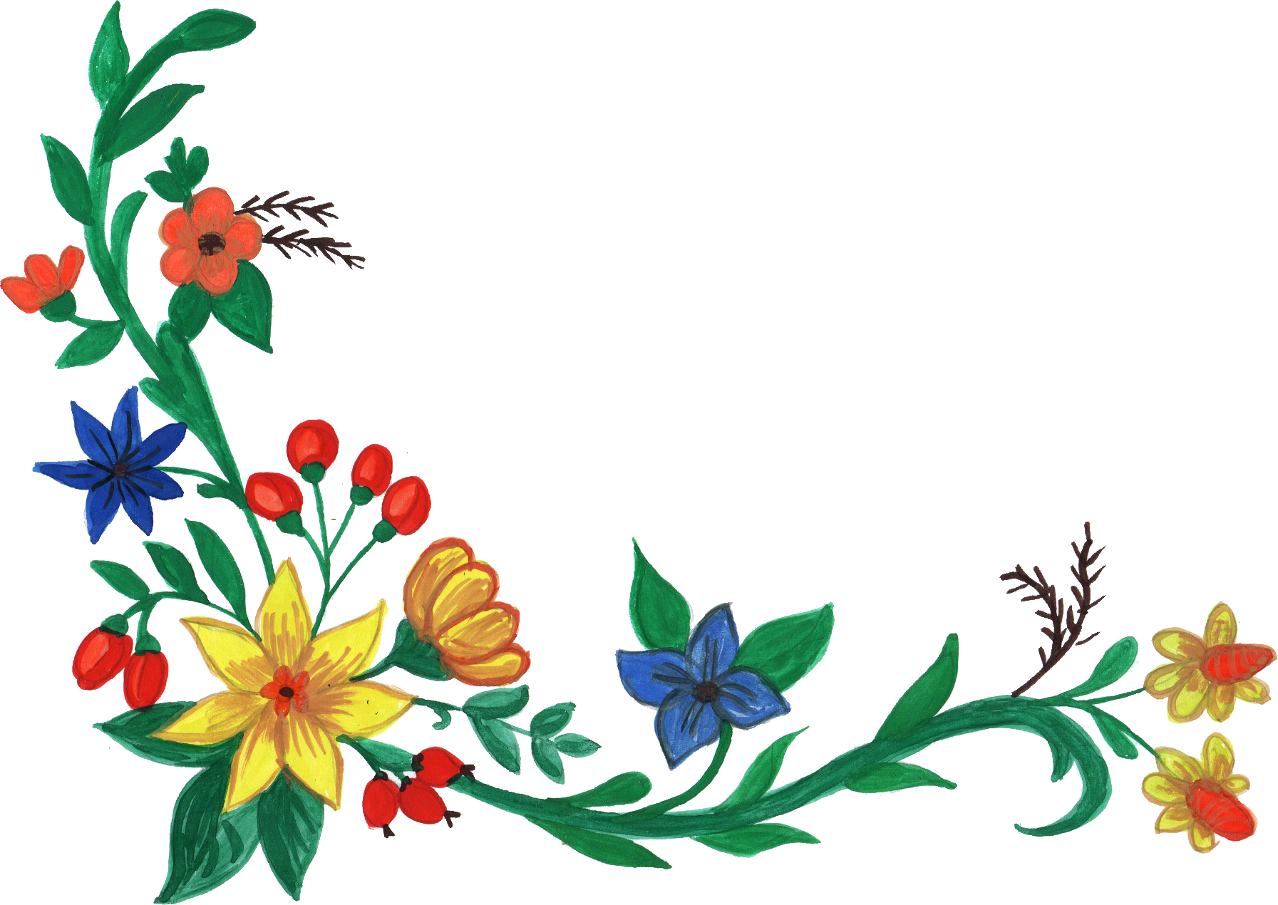 flowers clipart watercolor