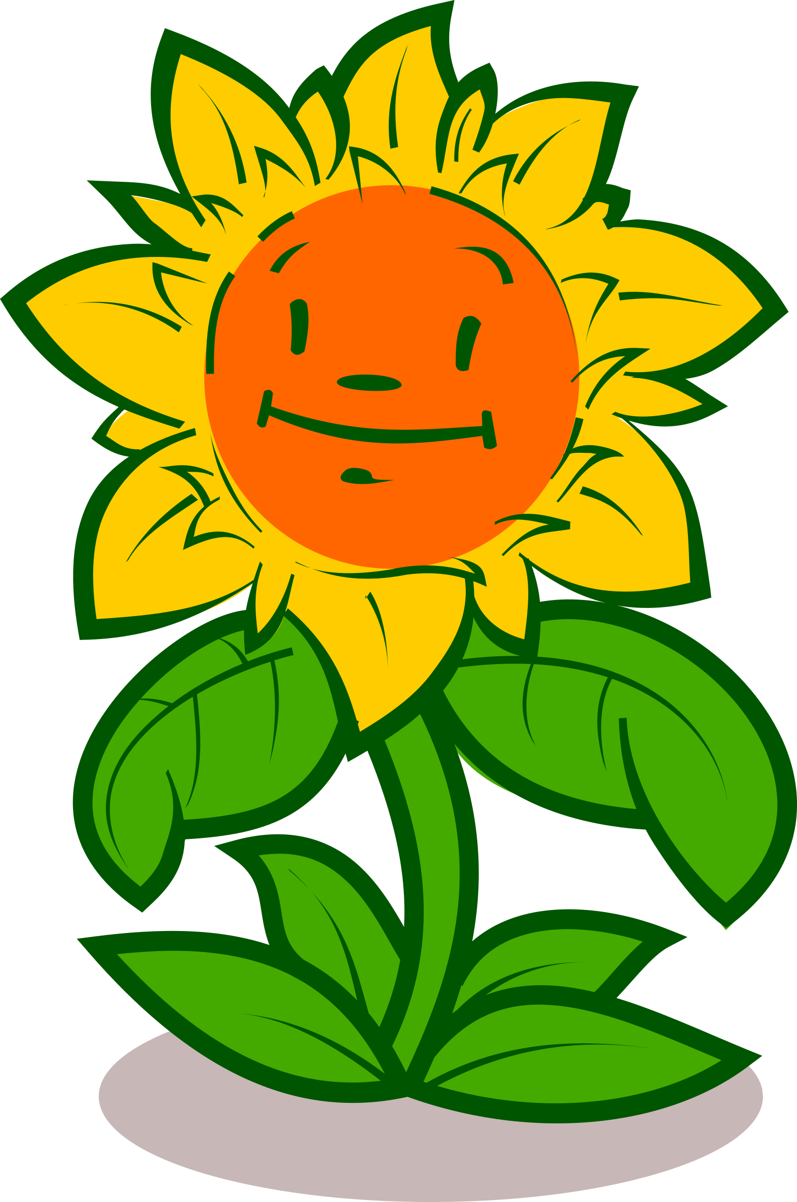 leaf clipart sunflower