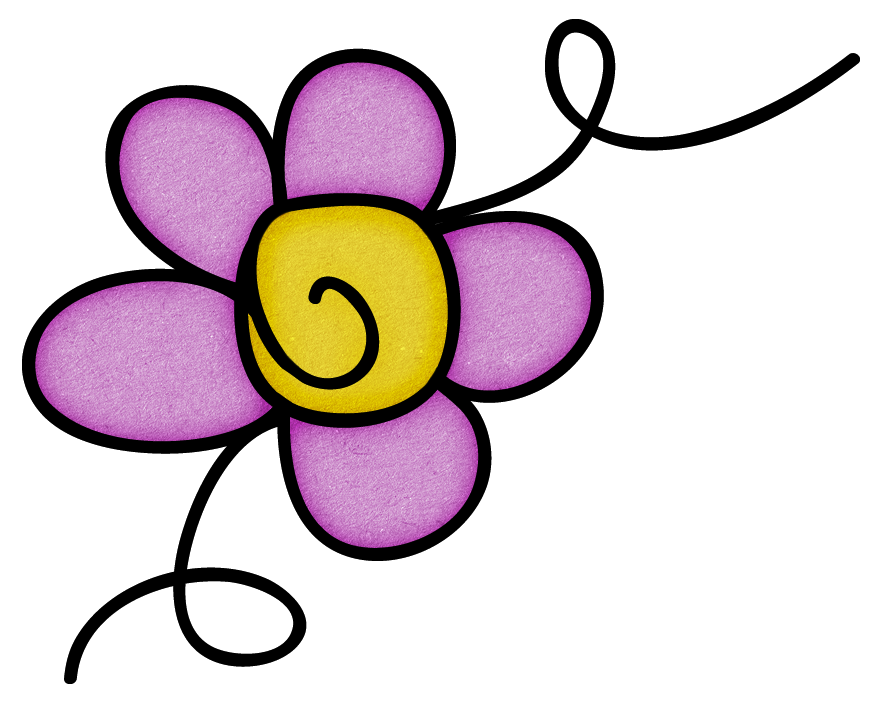 clipart flower doodle