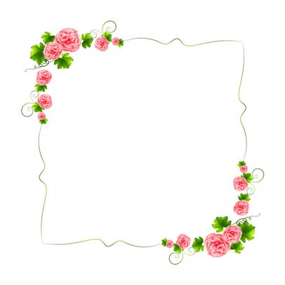 clipart flowers frame