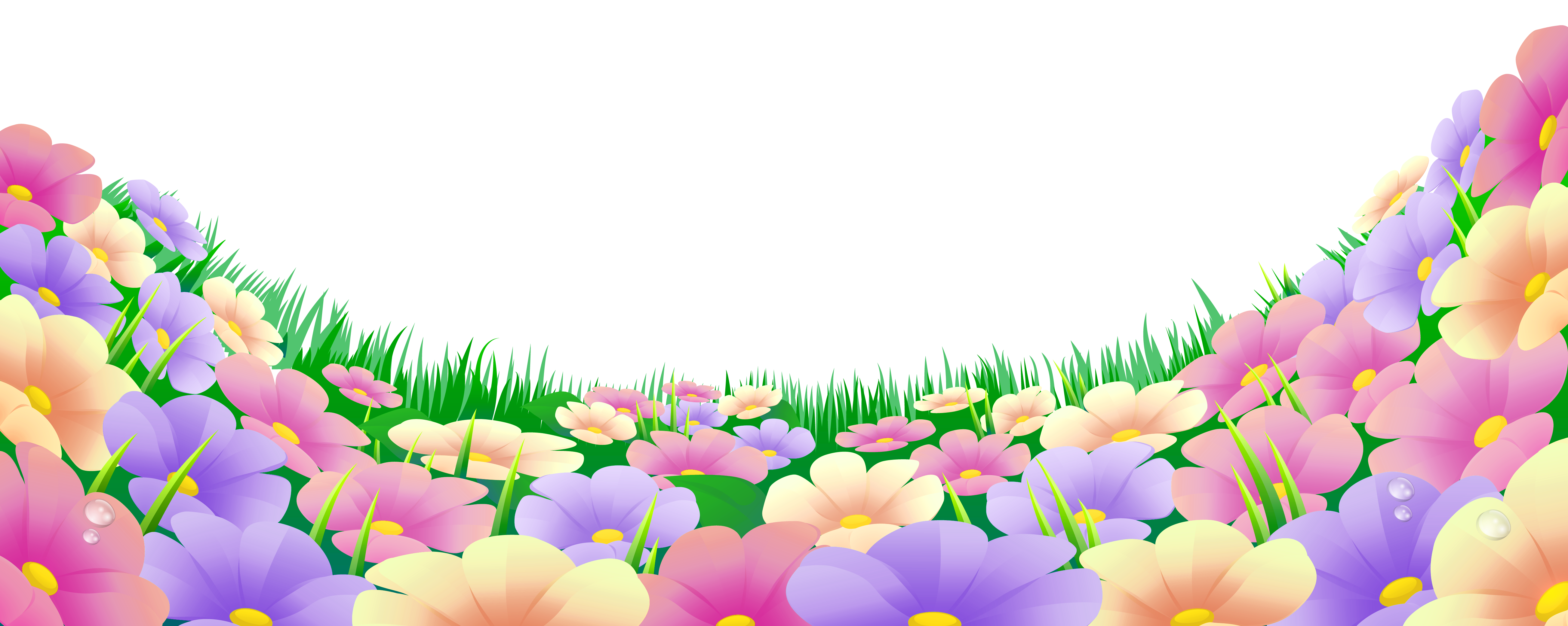 fence clipart flowery