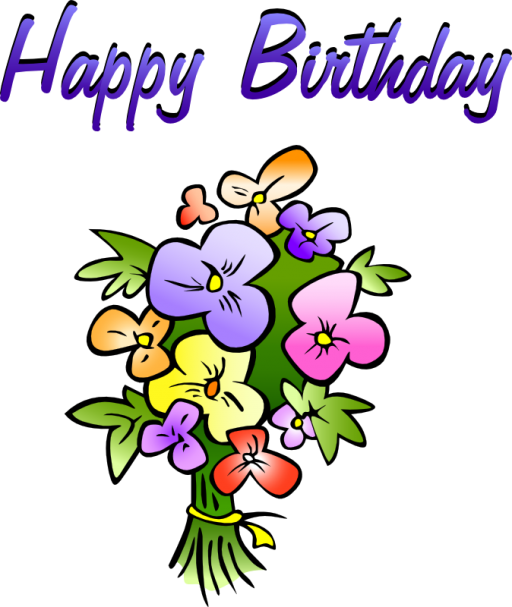 Gifts clipart flower. Happy birthday flowers icon