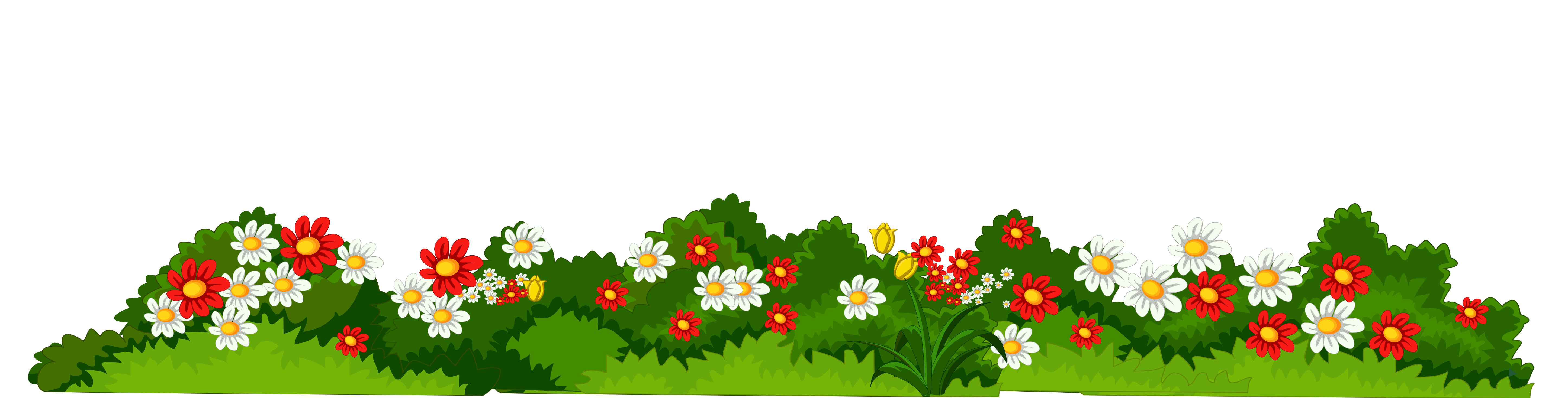 With grass transparent png. Flowers clipart fence