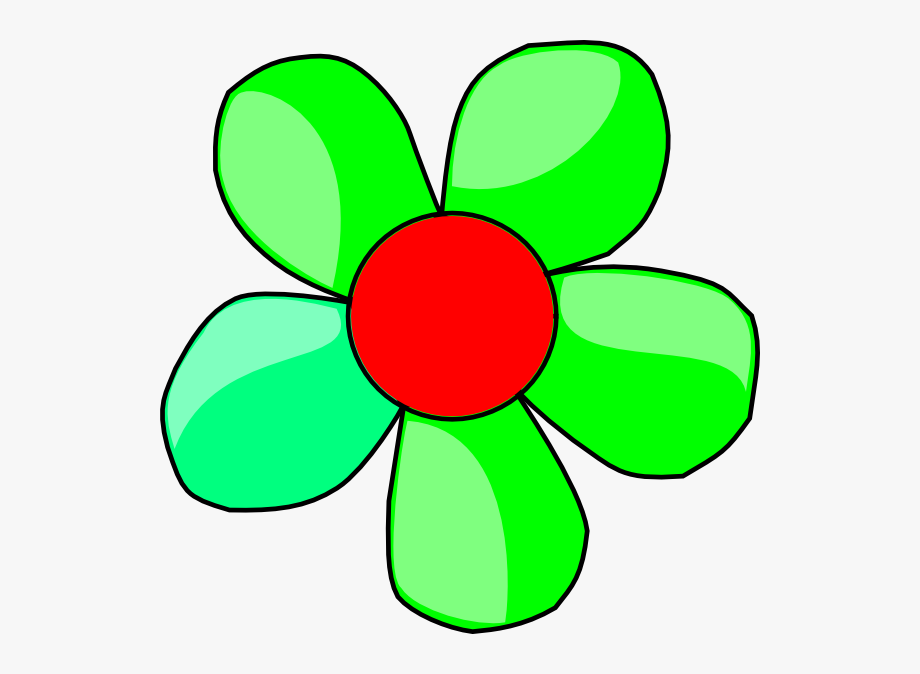 flowers clipart green
