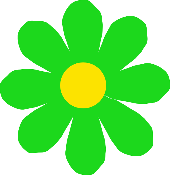 clipart flower green