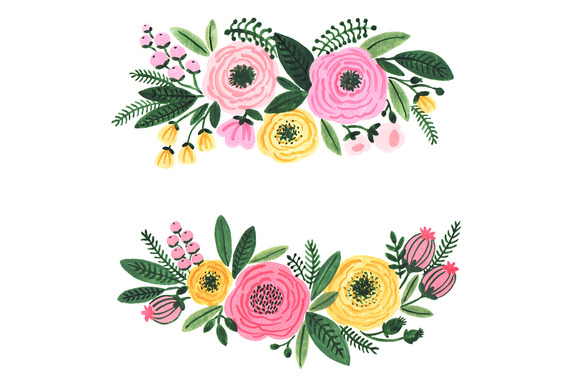 clipart flowers hipster