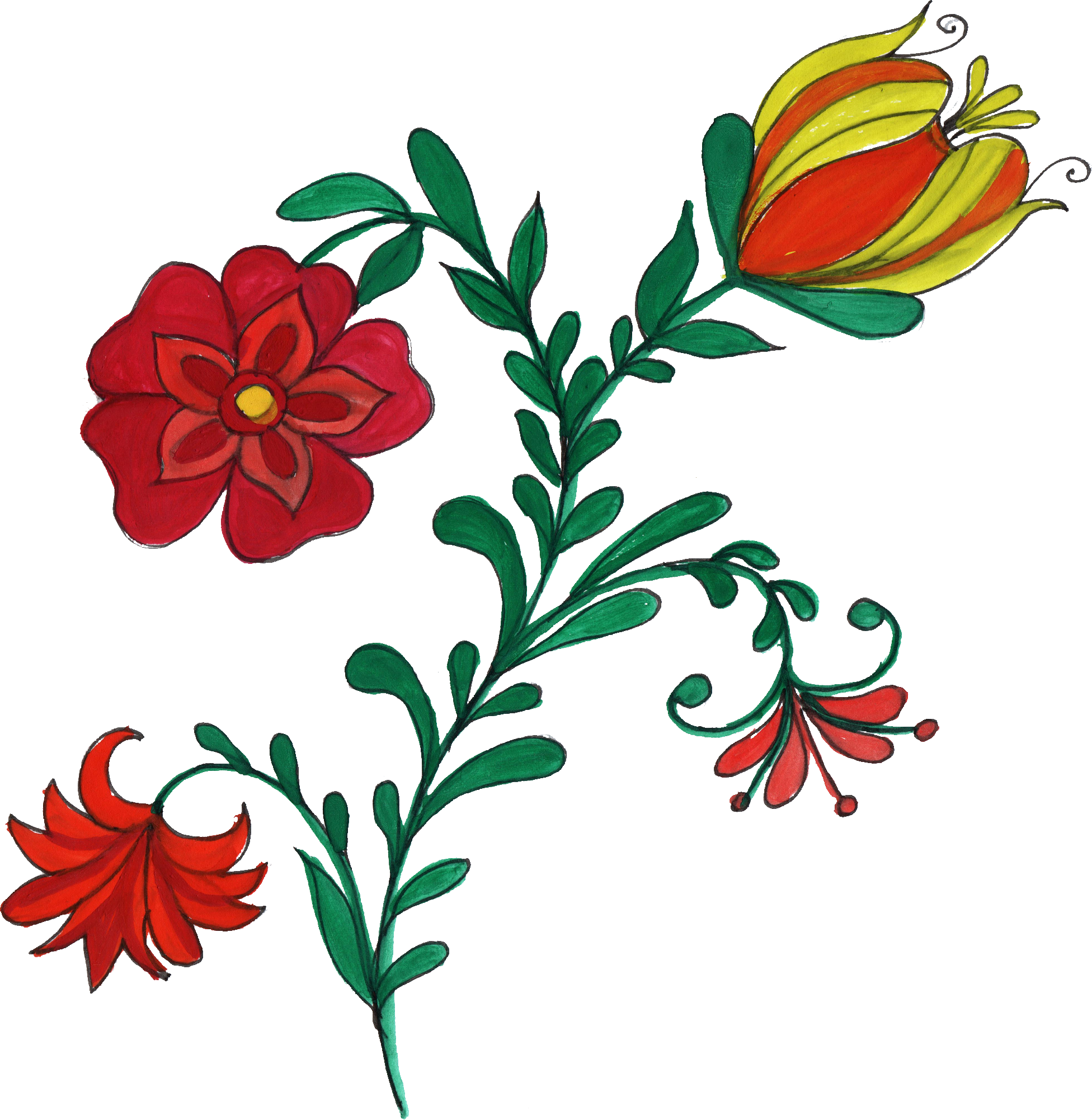 clipart flower ornament
