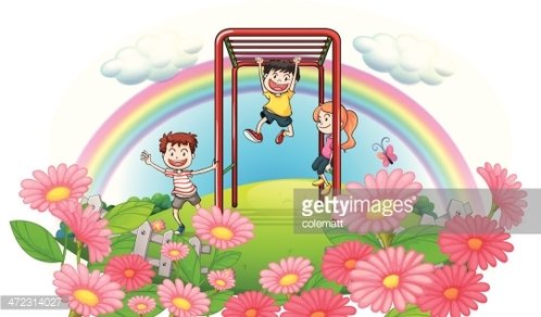 At the top of. Clipart flower park