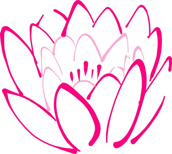 clipart flower pink lotus