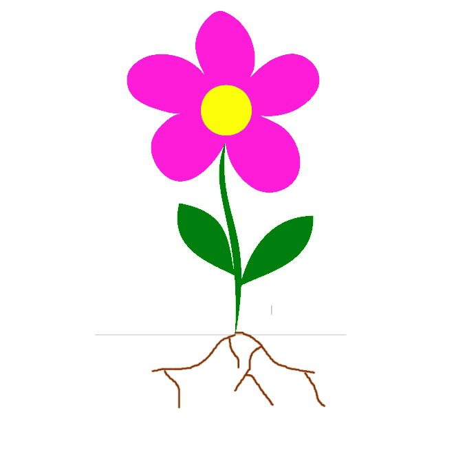 clipart flowers root