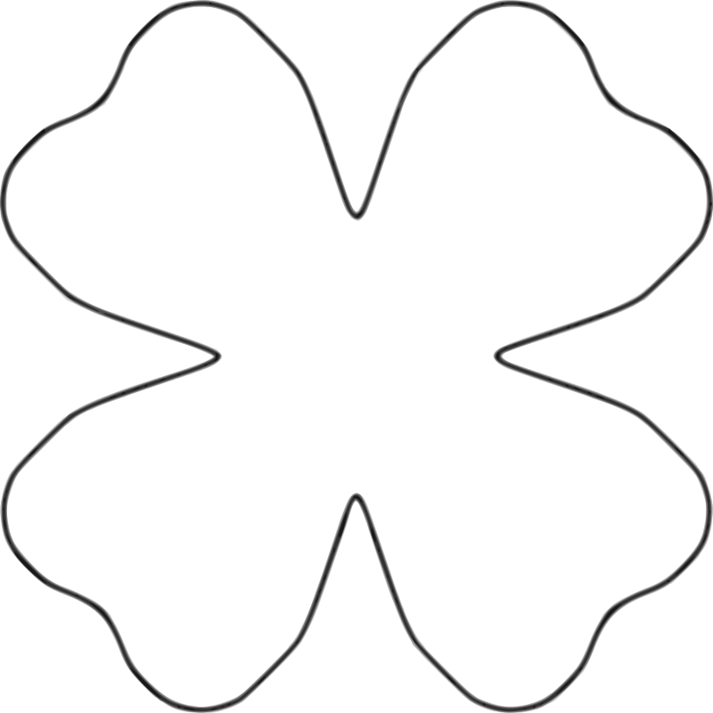 Clipart flower shape. Petal heart template by