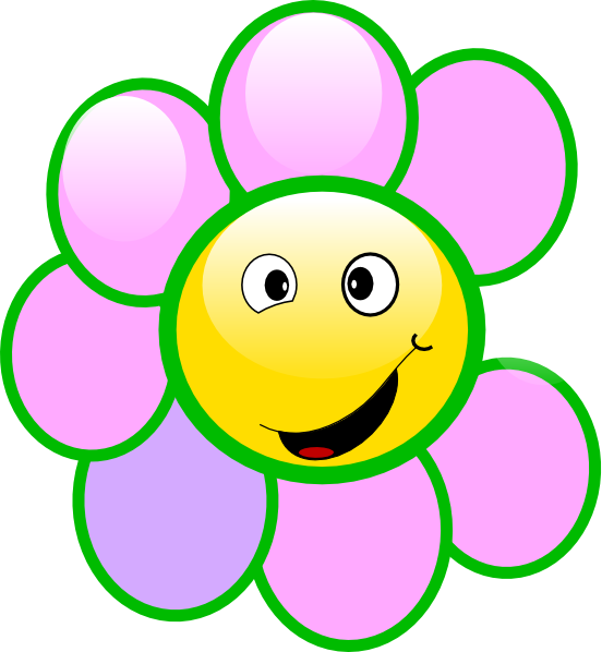 Clip art at clker. Clipart smile flower