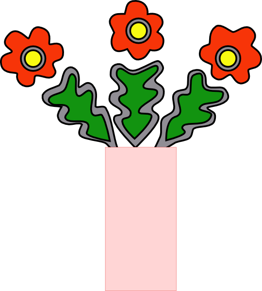 Vase vector flower