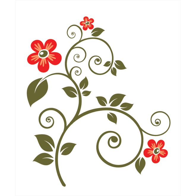 floral clipart vector