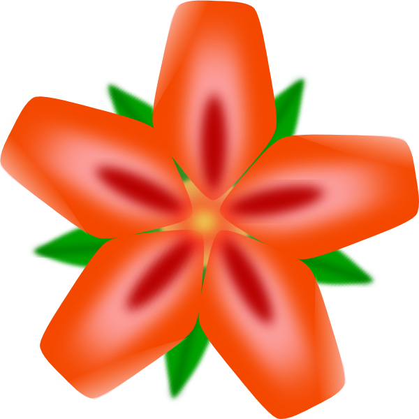 Atulasthana red flower clip. Hawaiian clipart animated