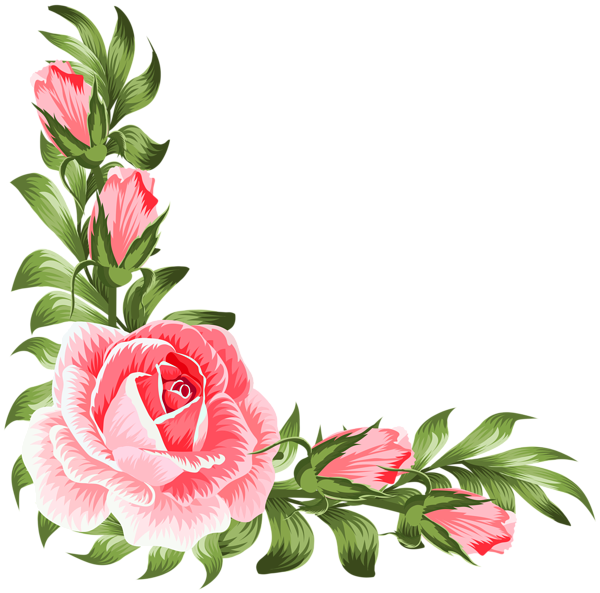 Flower corner png, Flower corner png Transparent FREE for download on