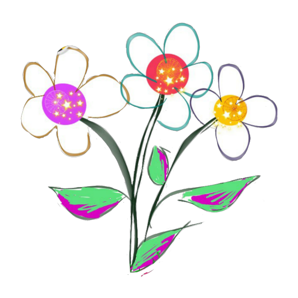 clipart flowers doodle