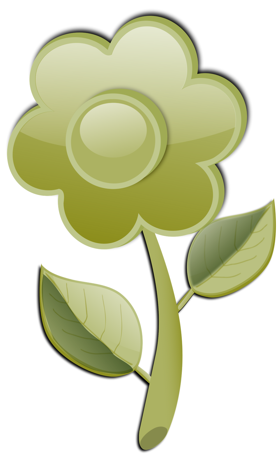 clipart flowers green