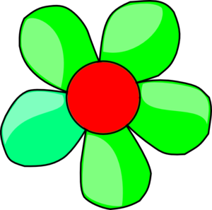 clipart flowers green