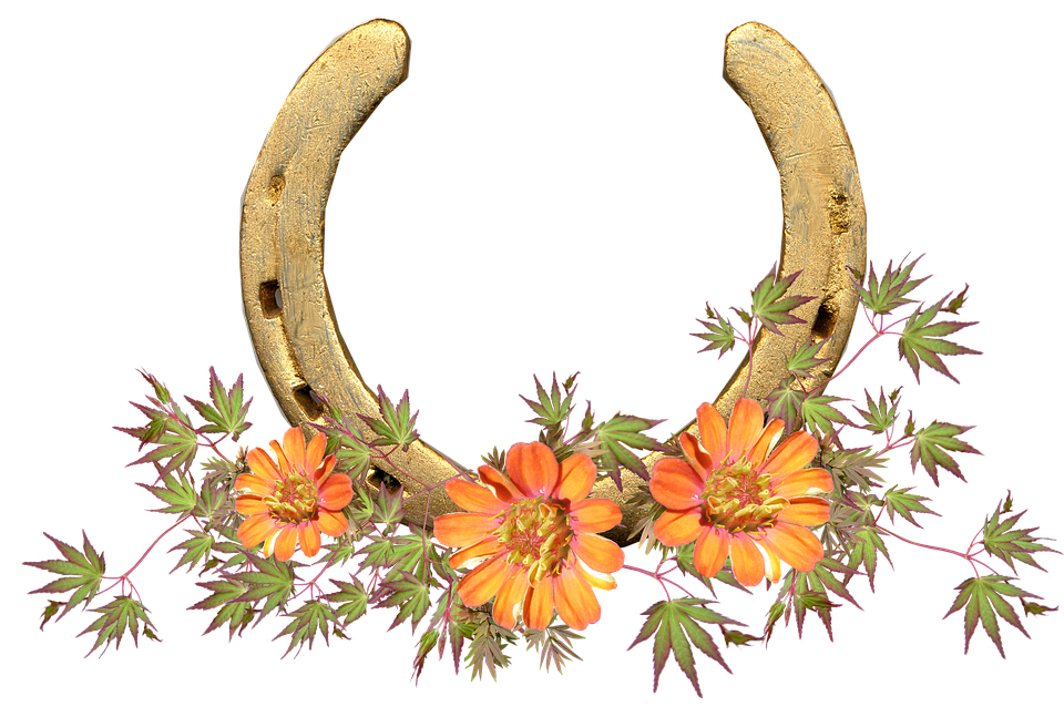 clipart flowers horse