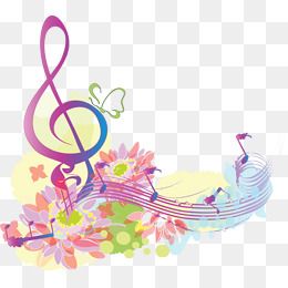 flowers clipart music