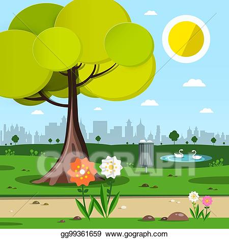 clipart flowers park