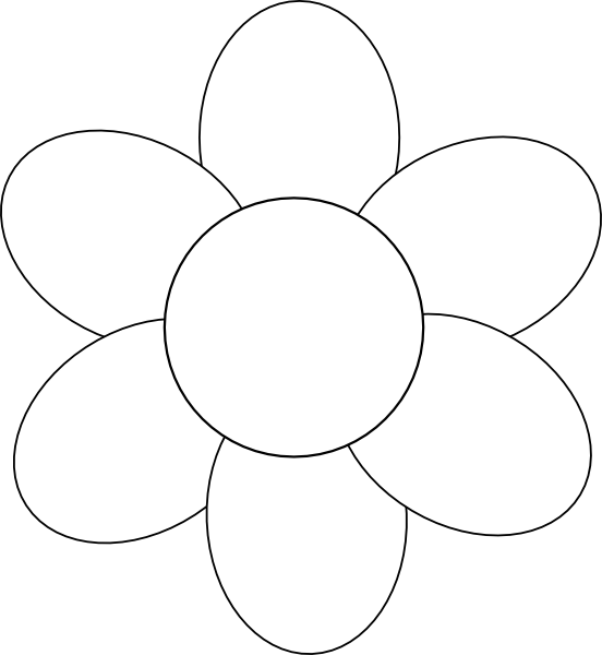 clipart flowers shape