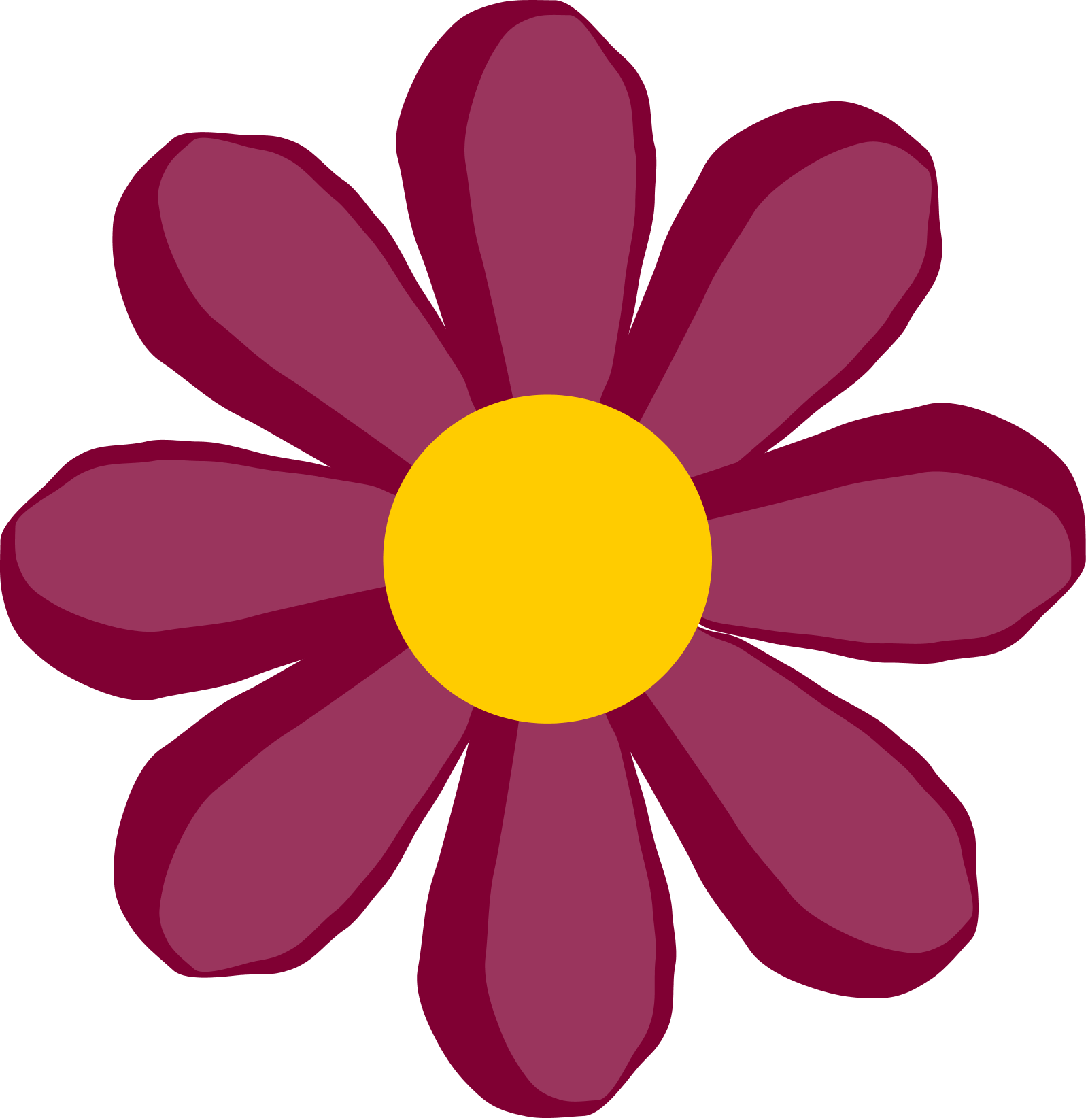 clipart flowers simple