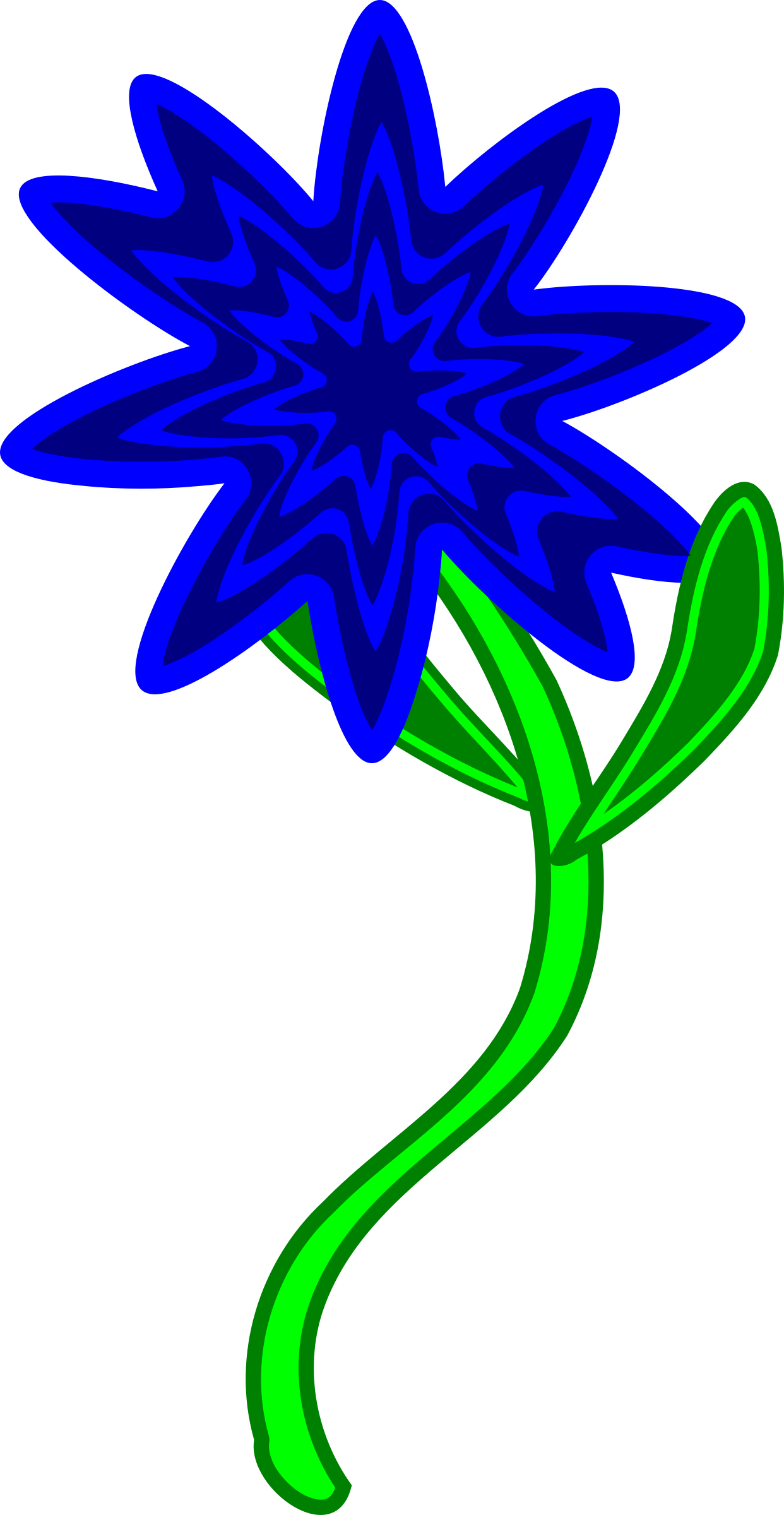 clipart flowers stems