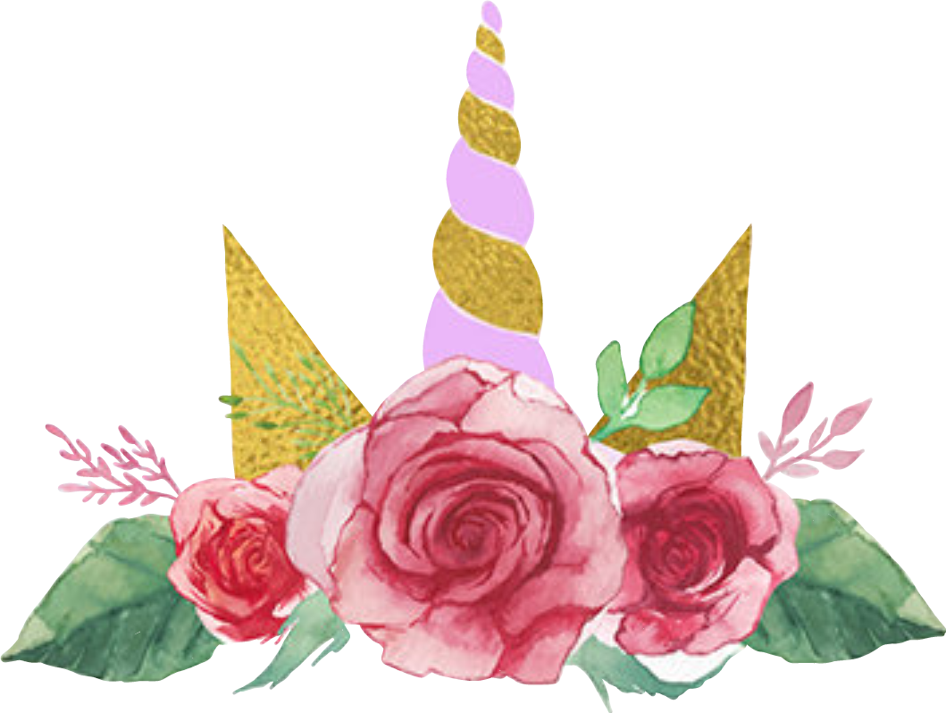 clipart unicorn flower