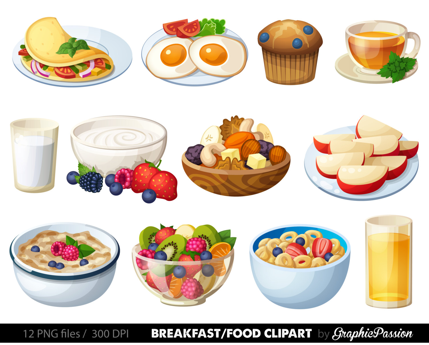 Clipart food. Breakfast dessert clip art