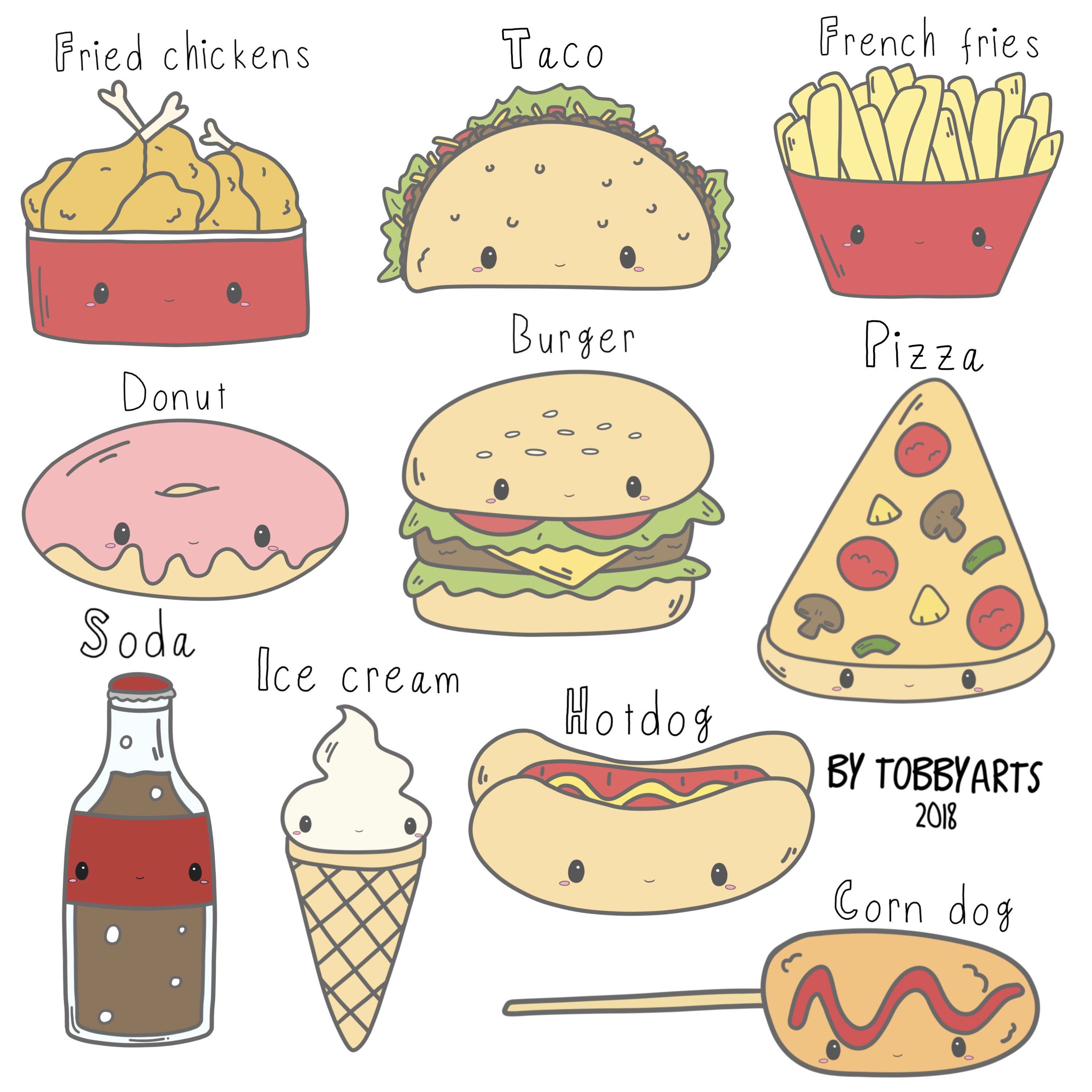 clipart food adorable