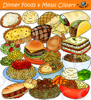 Foods meals . Food clipart dinner