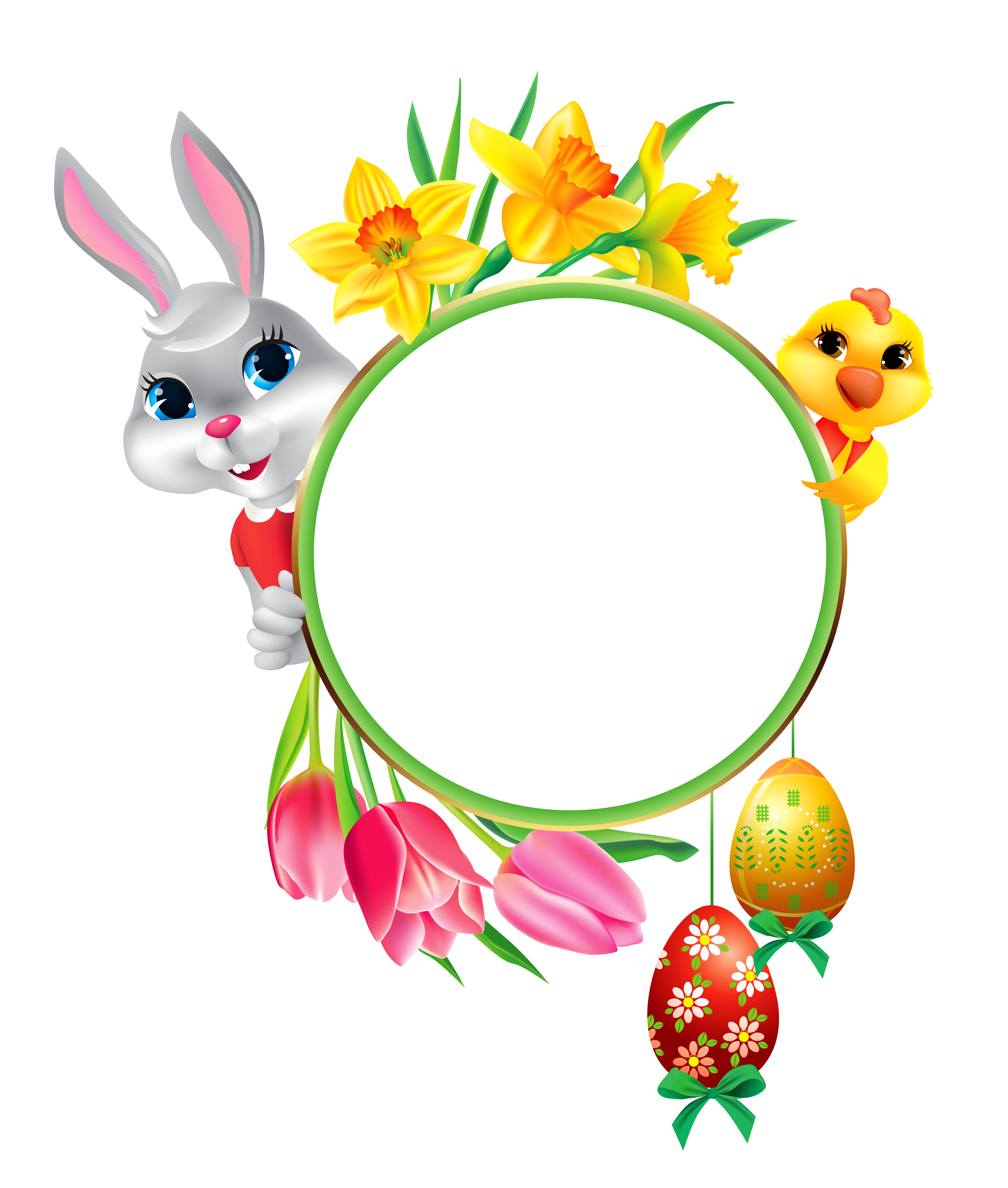 Easter bunny egg clip. Food clipart frame