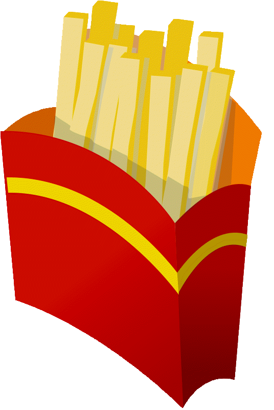 French fries clip art. Food clipart fry