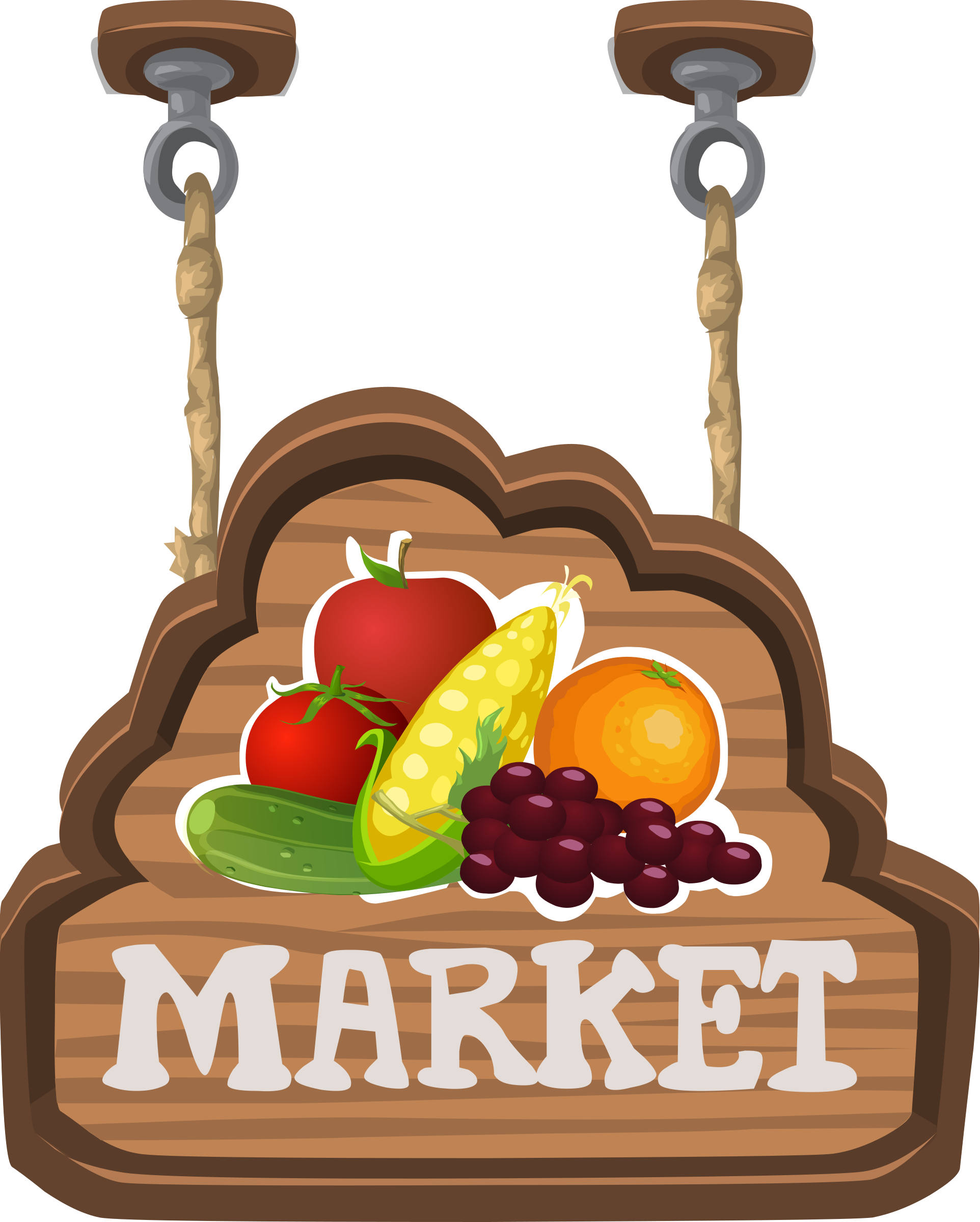 fruits clipart sign
