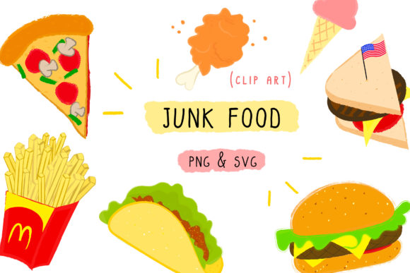 Clipart food junk food. Fast 
